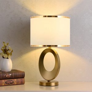lampe de chevet blanc doré