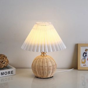lampe de chevet osier