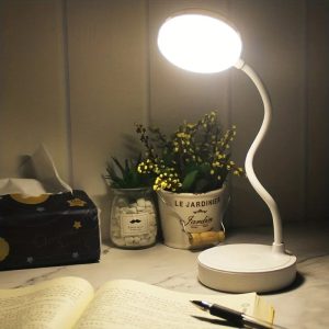 Lampe de chevet tactile blanche