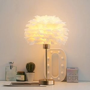 lampe en plume