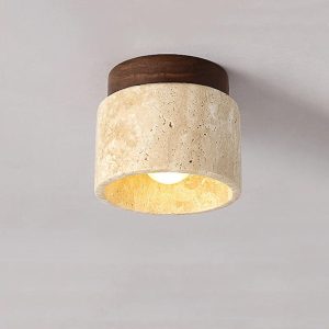 lampe plafond en bois CALM