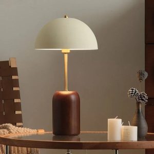 lampe de chevet bois vintage