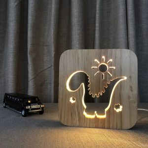 Lampe de chevet dinosaure