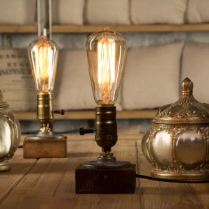 lampe de chevet industrielle