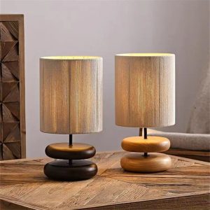 lampe de chevet pied en bois