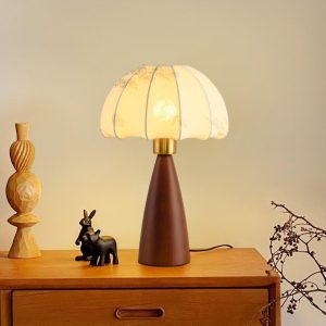 lampe de chevet vintage bois