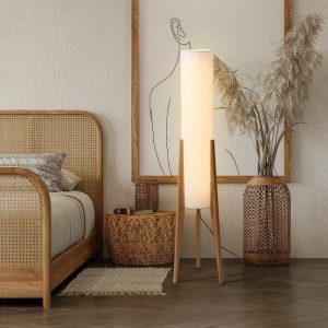 lampe sur pied japonaise