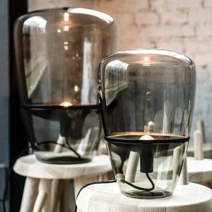 Lampes de Chevet en Verre- Claie design